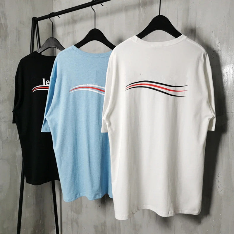 2023 Advanced version Womens T-Shirt France trendy Clothing 2B letter Graphic Print couple Paris Fashion cotton Round neck Short sleeve men and wome