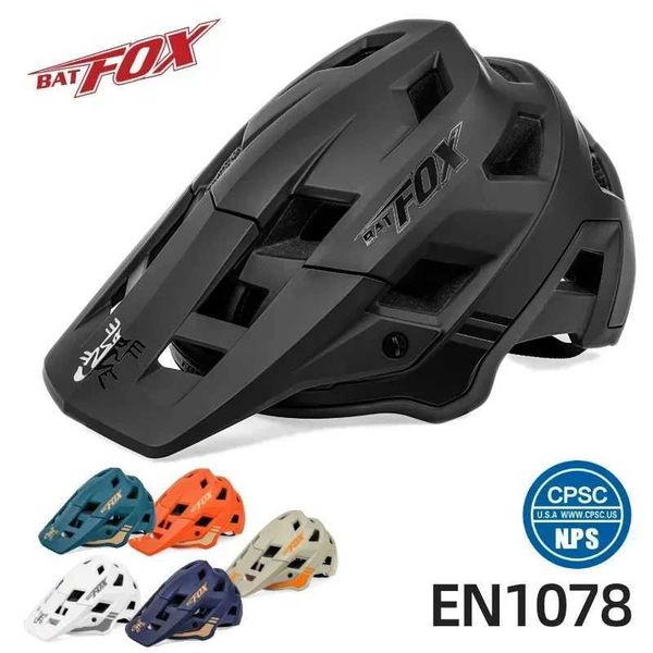 Cycling Helmets BATFOX Ultralight Cycling Helmet Mountain Road Bike Urban Bicycle Helmet MTB Men Women Bicycle Helmet Sunvisor Capacete Cicl
