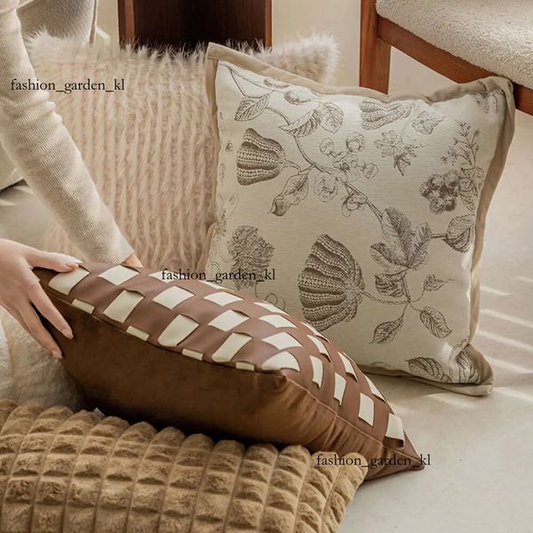 Nordic Modern Solid Color Designer Pillow Cushion Homestay Model Room Hotel Soft Decoration Pillow Living Room Sofa Bedhead Pillowcase Pillo