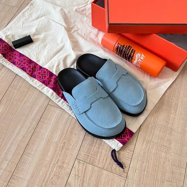 Designer Sandals Luxury Women&#039;s Orange Slippers Summer Leisure Fashion Women Genuine Leather Vacation Beach Slippers H slide slipper sa