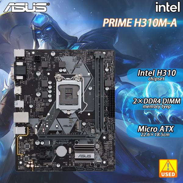 ASUS PRIME H310M-A Motherboard with Intel H310 Chipset for 8th generation CPU 2DDR4 32GB PCI-E 3.0 M.2 Micro ATX