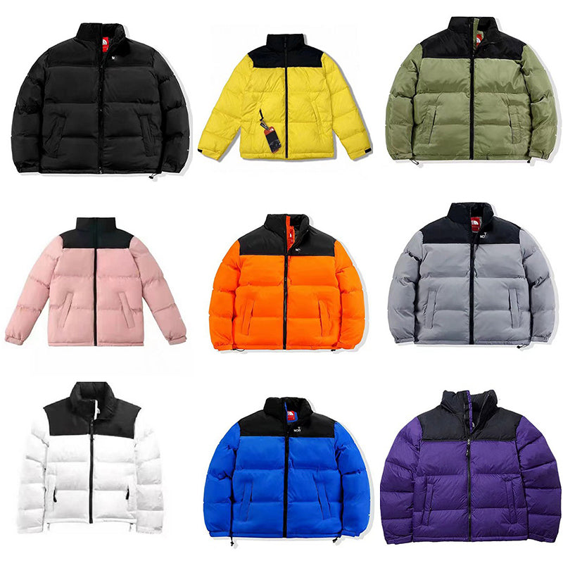 Designer Men&#039;s Jacket Coat Women&#039;s Zipper Thickened Loose Winter Casual Style Tops Patchwork Colour Standing Collar Warm Cardigan