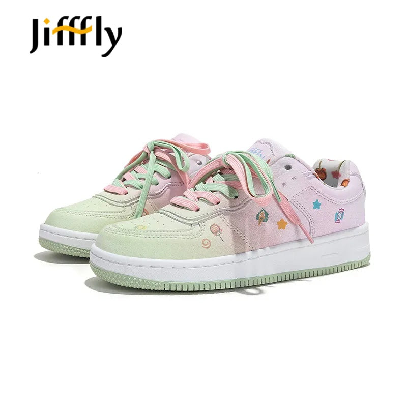 Jifffly Designer Luxury Women&#039;s Summer Skateboarding Shoes For 2025 Multi Functional Thick Soled Height Increasing Casual Sports Shoes Worn By