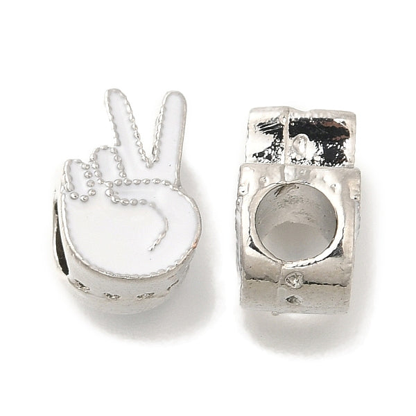 Crémaillère émail alliage placage perles européennes