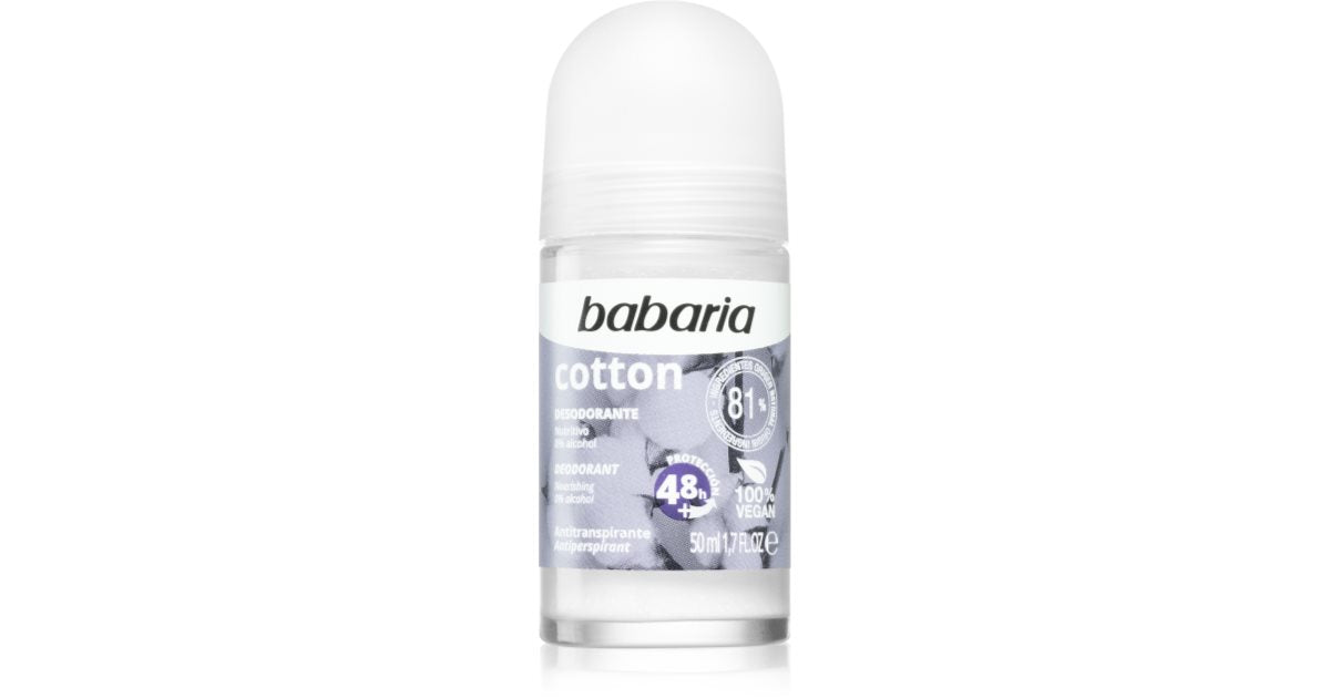 Babaria Deodorant Roll On Cotton 50ml