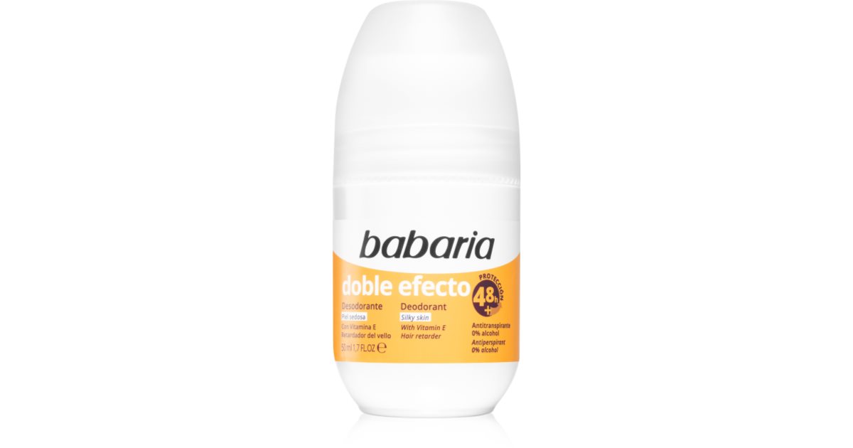 Babaria Deodorant roll-on cu dublu efect 50 ml