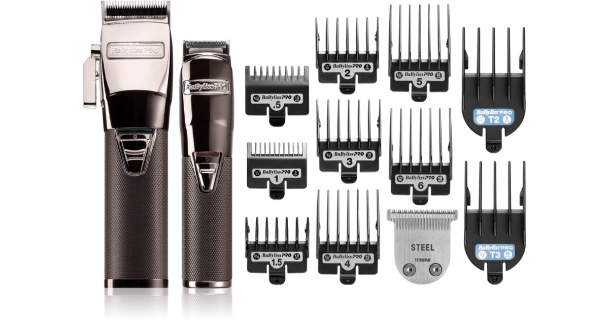 Babyliss pro t ex metall hårklippare-trimmer set - gunsteel färg