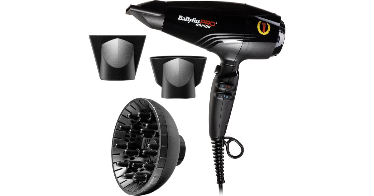 Babyliss pro Professionell jonisk hårtork Pro Rapido 2200 W BAB7000IE