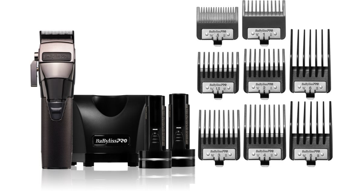 BaByliss PRO Trimmer Snap FX895E pentru păr și barbă cu suport de încărcare 1 buc