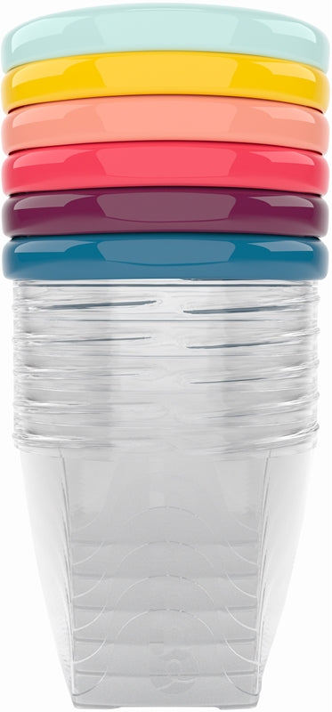Babymoov Boluri Bol multicolor cu capac 6x250 ml