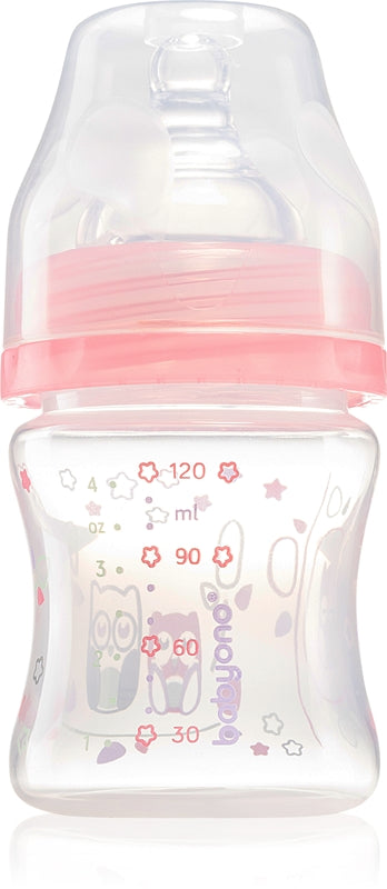 Babyono Nappflaska Anti-kolik nappflaska 0M+ Pink 120 ml