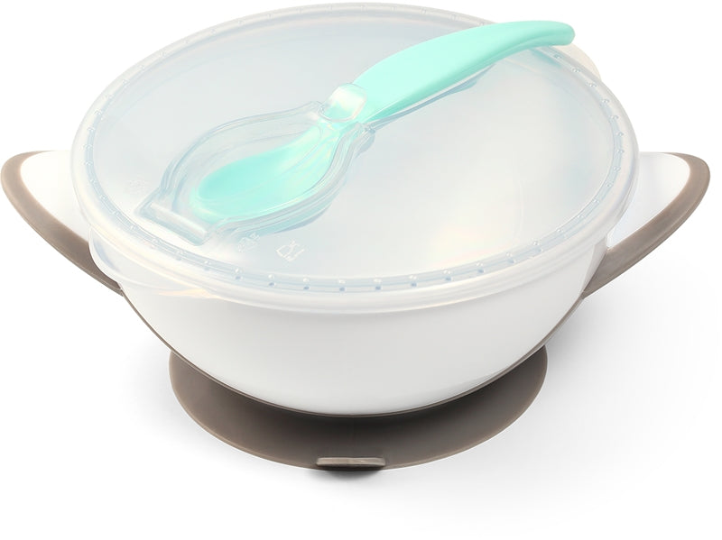 Babyono Set Tacâmuri Copii Be Active Suction Gri 6 M+ 2 Buc