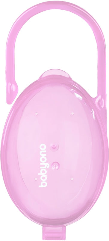 BabyOno Dummy Case rosa napphållare 1 st