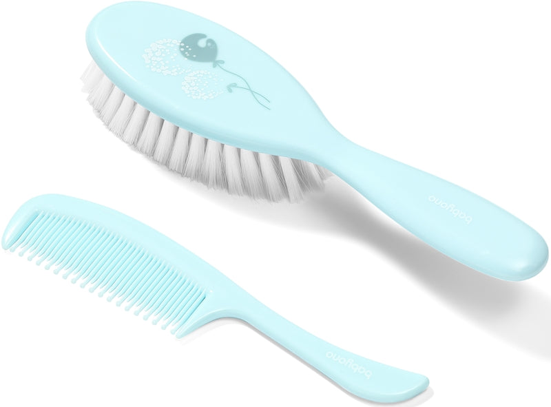 BabyOno Set perie și pieptene Take Care II pentru bebeluși mentă