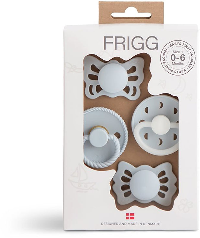 FRIGG Babys første sut Moonlight Sailing sut pulverblå