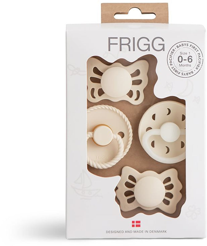 FRIGG Babys første smokk Moonlight Sailing-smokk kremfarget