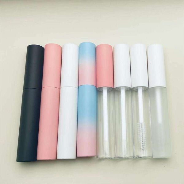 10Ml Empty Cosmetic Packing Containers Makeup Frosted Mascara Tubes Eyelash Cream Refillable Bottle White Cap