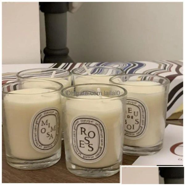 Aromatherapy Jar Candle Gifts Women Natural Soy Wax Amber Set Scented Candles Set for Birthday Valentine Mothers Christmas Day Present X2412