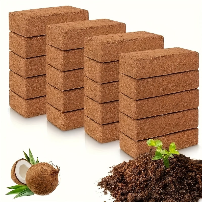 TEMU Coconut Brick For Planting - Low Ec And Ph Balance, A For And Soil Regulation, Very Suitable For Plants, Brick Red, Fabric Material, Garden