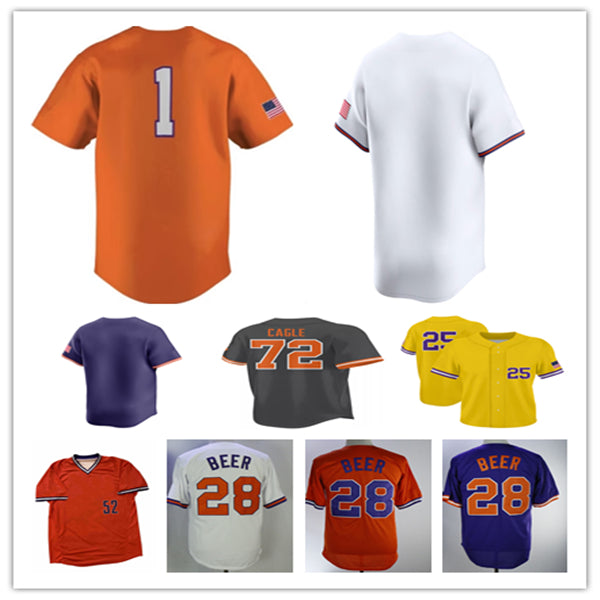 Cam Cannarella College Baseball Jersey Dominic Listi Jarren Purify Luke Gaffney Jacob Jarrell Josh Paino Collin Priest Seth Beer Tryston McCladdie C