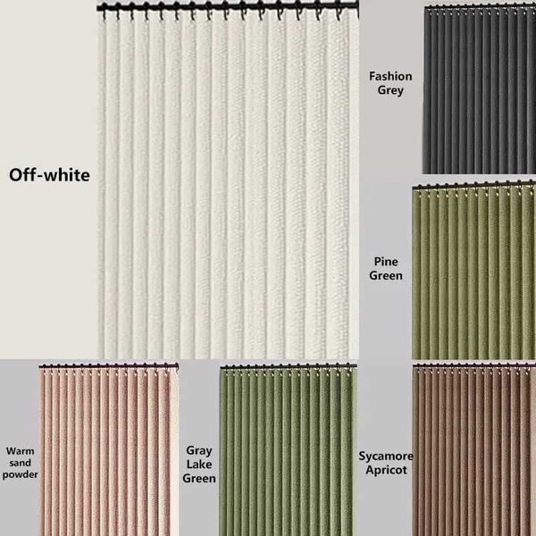 Laminated Imitation Linen Tree-color Large Ring Waterproof Strong Thick Cloth Opaque Shower Curtain Suitable for Bathroom Use Y250116