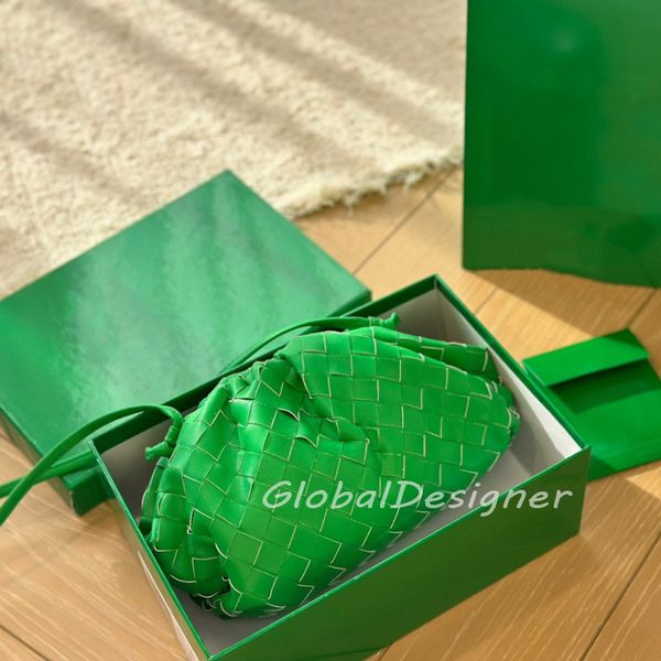 Lady Knitting Shoulder Bag Luxury Designer Women Handbag Clutch Fashion Lady Prochet Purse bag Leather Carrying Crossbody Hobos Summer Box C