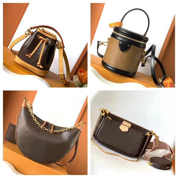 Tote Bag 10A Hot Women Handbag Brown Flower Shopping Bag Shoulder Crossbody Purse Fashion Genuine Leather Large Capacity Classic Letter Clut