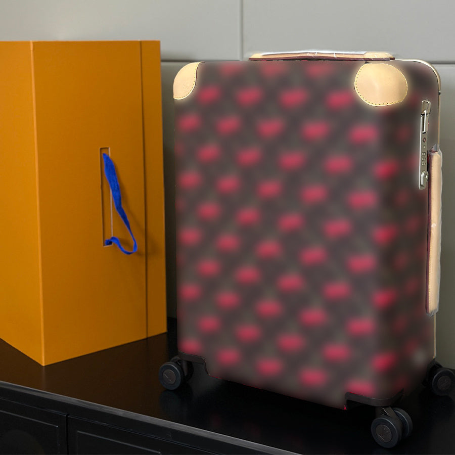 Designer Luggages Suitcases Boarding Cases Designer Genuine Leather Carry On Suitcase Luxury 20 inch Spinner Flower Letter Box wheels Trolley Case P