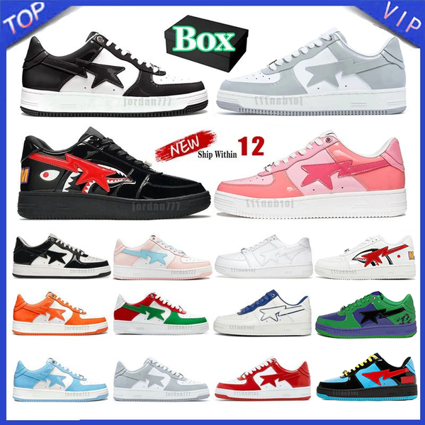 With Box Designer Shoes Men Women Low Patent Leather Camouflage Skateboarding Jogging Trainers Sneakers