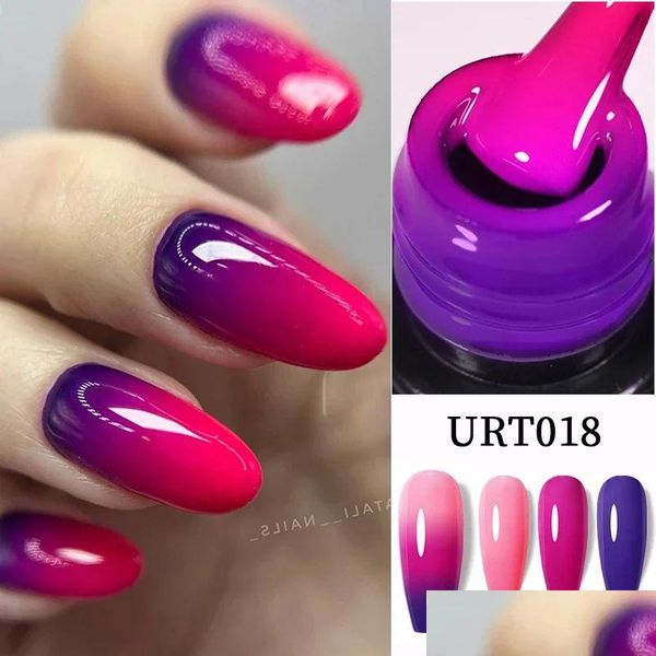 Dryers Ur Sugar 75Ml Temperature Color Changing Gel Polish 3 Layers Thermal Semi Permanent Uv Led Vernis Manicure Drop Delivery Healt Ota3H