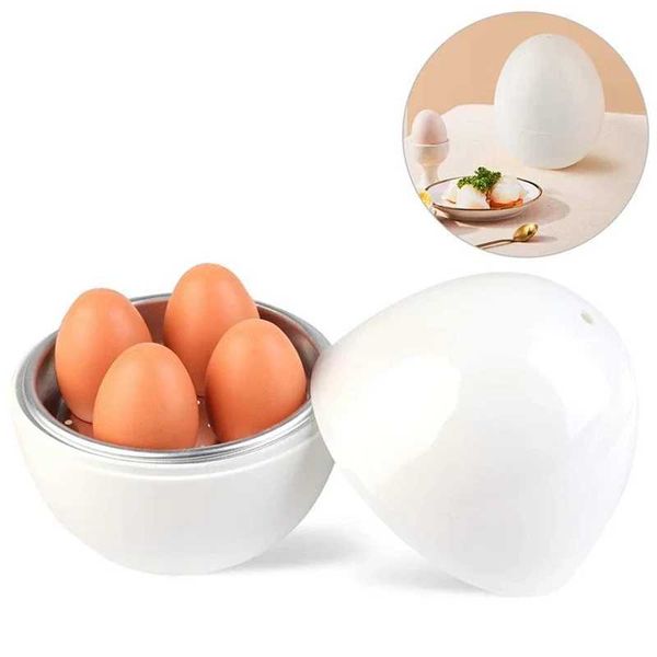5-Min Hard-Soft Boiled Microwave Egg Steamer Cooker - Kitchen Tool for Home BreakfastT250121