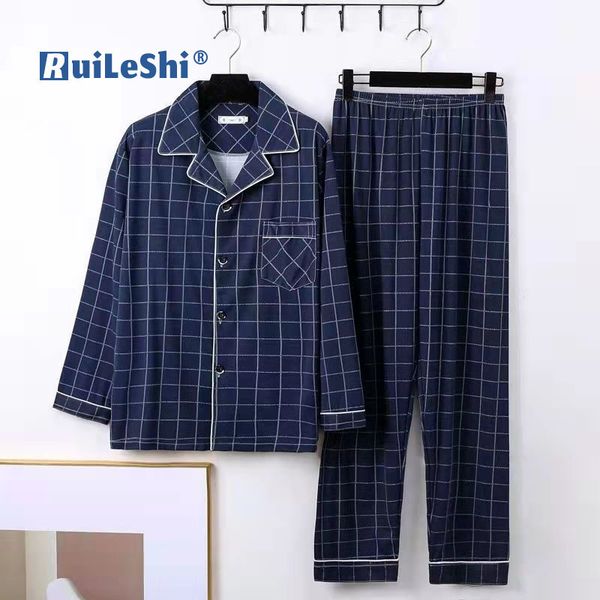 Men&#039;s Sleepwear Man Silk Pajamas Set Sleepwear Men Comfortable Pyjamas 3XL Long Sleeve Casual Home Wear Spring Autumn Silk Boy Leisure