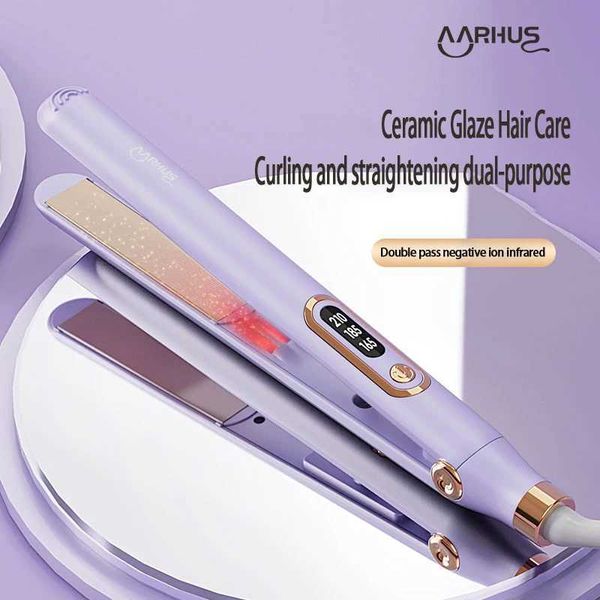 Safe anti scald hair straightener 2-in-1 negative ion essential oil hair care 10 second quick heating hair styling toolW241022