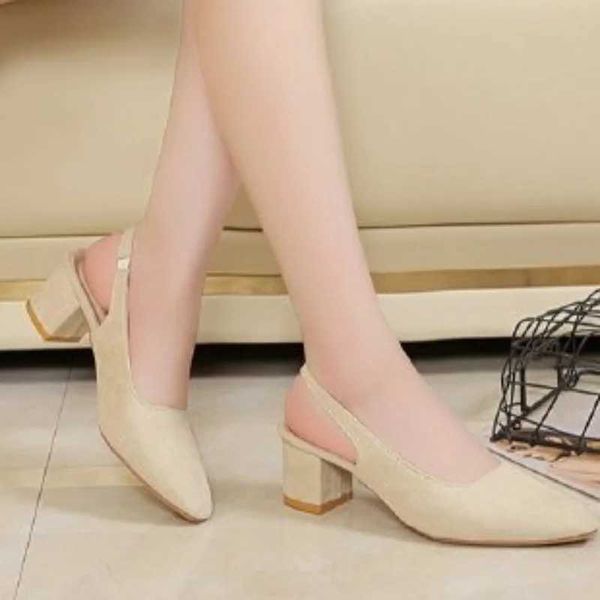 Wen 2023 Fi Pointed To Wens Pumps Summer Light Solid Color High Heel Pump Wen Lace Cuffs Thick H Y241115
