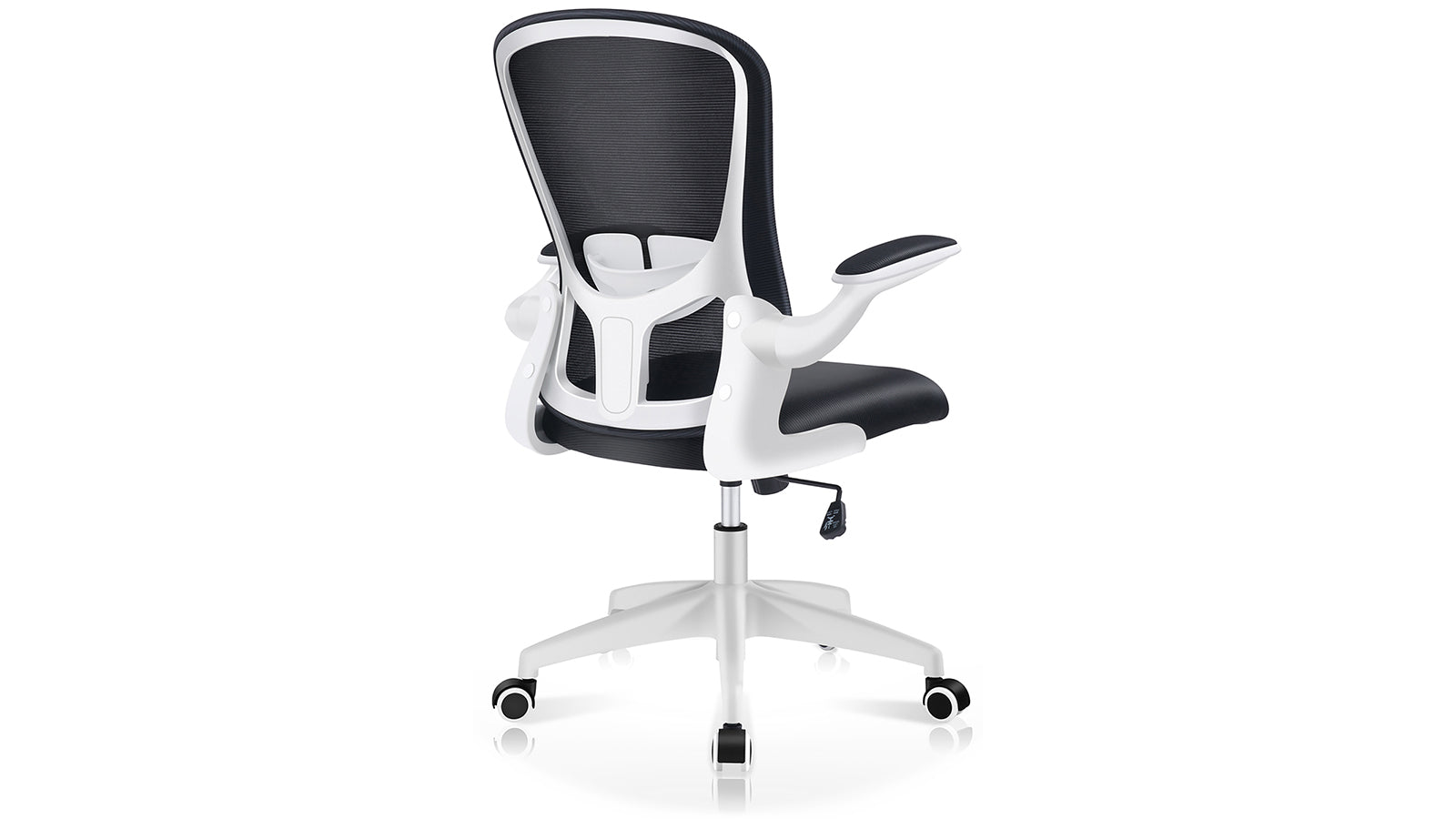 KERDOM FelixKing Office Chair: Elastic Mesh & Adjustable Backrest White