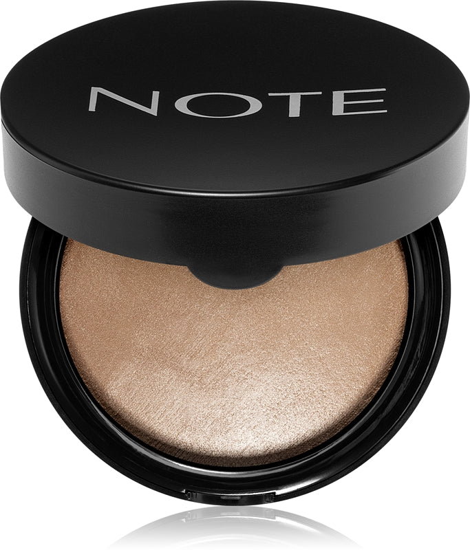 Note Cosmetique Rozświetlający cień do powiek Baked Illuminating Eyeshadow Color 02 Honey Warm 10g