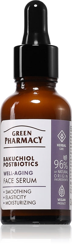 Green Pharmacy Bakuchiol & Postbiotics antialdringsserum 30 ml