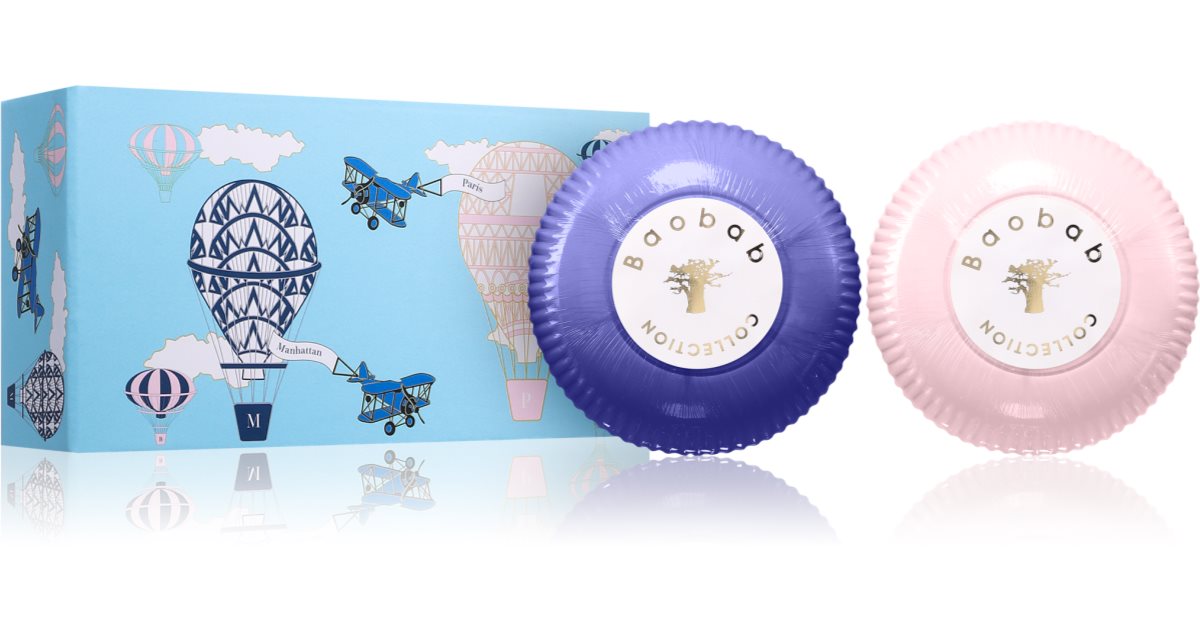 Baobab Collection Paris și Manhattan cutie cadou 2x150 g