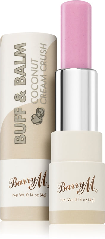 Barry M Buff & Balm volumgivende leppepomade i Coconut Cream Crush farge 4 ml