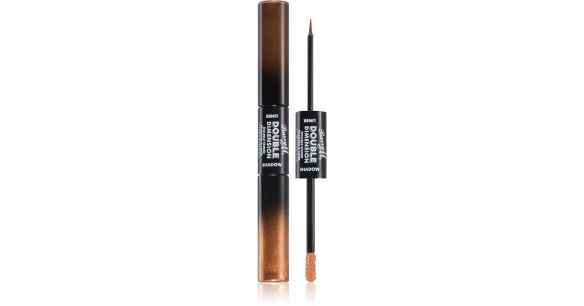 Barry M Doppelt Dimension Doppelendige Lidschatten- und Eyelinerfarbe Infinite Bronze 4,5 ml