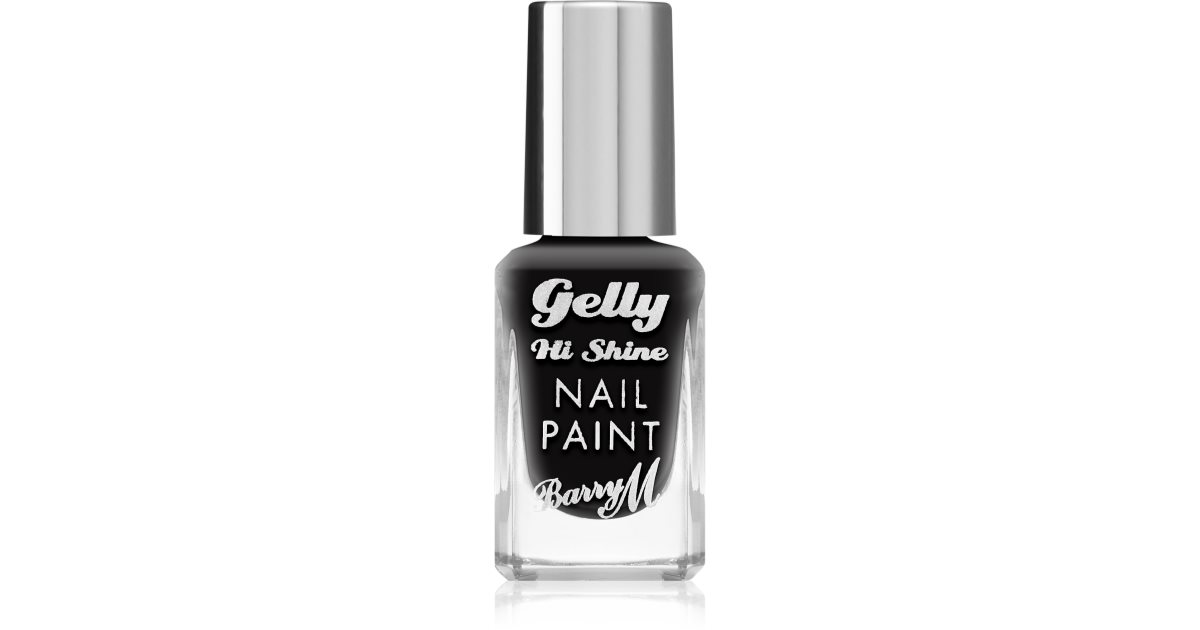 Barry M Lakier do paznokci Gelly Hi Shine kolor Czarny las 10 ml