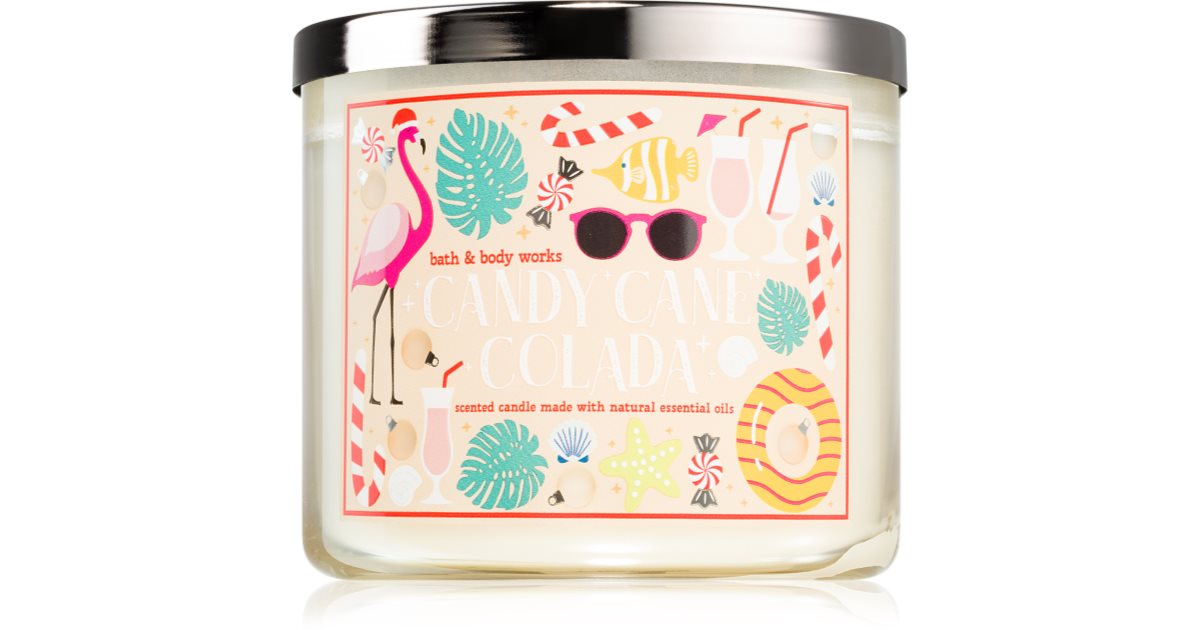Bath & Body Works Lumanare parfumata Candy Cane Colada 411 g