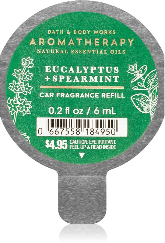 Bath & Body Works Eucalyptus Spearmint Car Air Freshener Refill 6ml