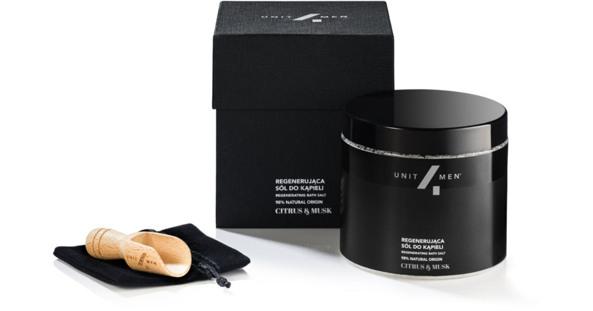 Unit4Men Citrus- och myskbadsalt med regenererande effekt 700 g