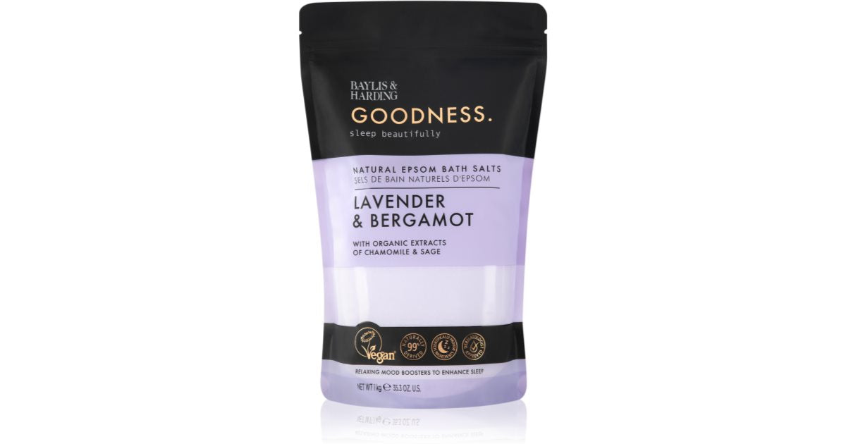 Baylis & Harding Goodness Sov vakkert Badesalt med lavendel 1 kg