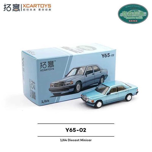 Xcartoys 1 64 190E blue - silver Diecast Model Car X2501251