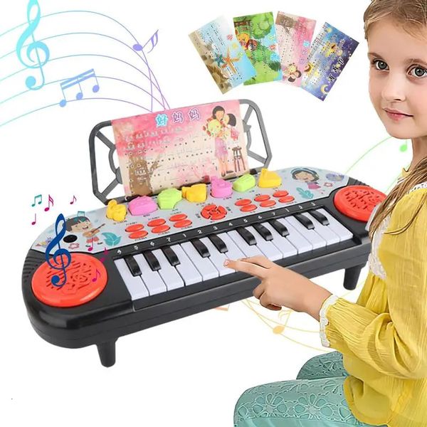 Kids Electronic Piano Keyboard Portable Education Toys Musical Instrument Christmas Gift For Child Beginner 250121