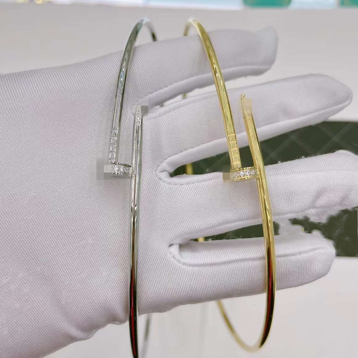 Luxury original designer women girl AAA diamond CA torques choker necklace elegant women girl Love 18K gold silver rose branded engrave pendant part