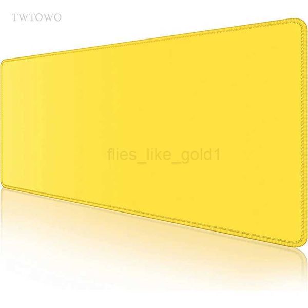 Whiteyellow Mouse Pad Gaming XL Computer Large Home New Mousepad XXL Desk Mats Mechanical Keyboard Pad Non-Slip Natural RubberM240727