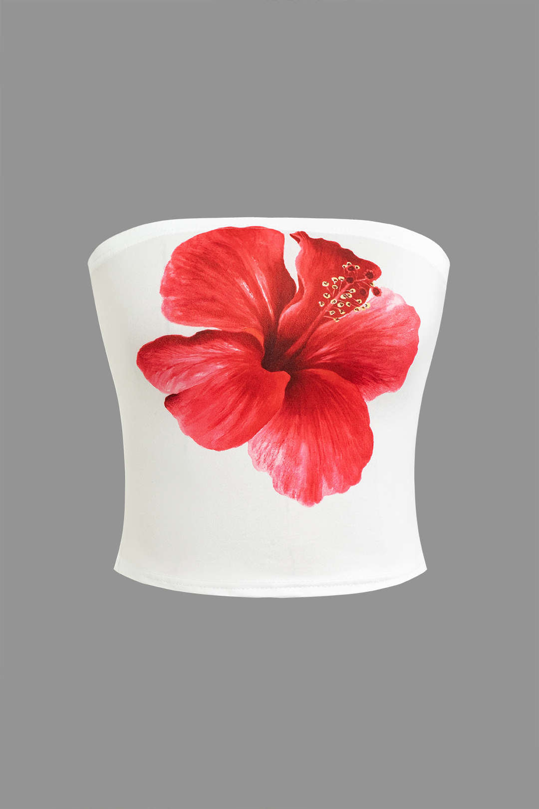 Floral Print Tube Top